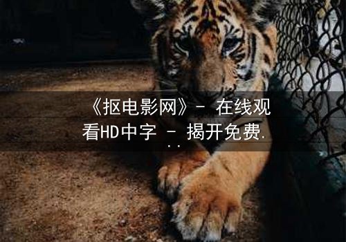 《抠电影网》- 在线观看HD中字 - 揭开免费观影的黑暗真相