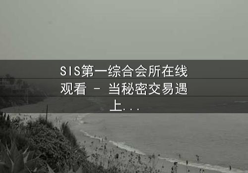 SIS第一综合会所在线观看 - 当秘密交易遇上致命背叛,谁能全身而退?