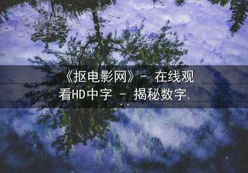 《抠电影网》- 在线观看HD中字 - 揭秘数字时代的道德深渊